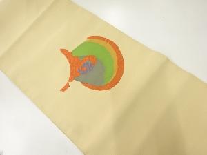 リサイクル　抽象模様織出し名古屋帯